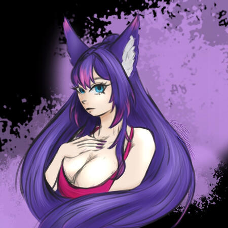 Portrait of Wolffinchen (German Vtuber)