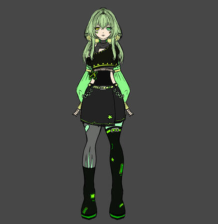 Fullbody Concept Art of my OC Irene